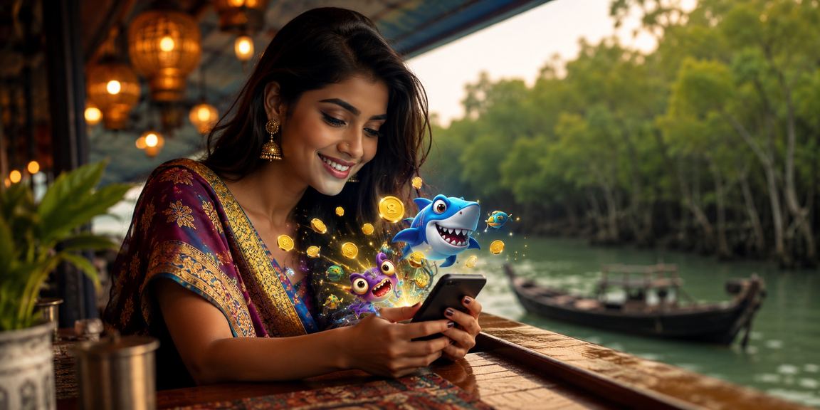 সুন্দরবনে মাছ ধরার গেম বিষয়ক ছবি
